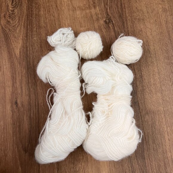 Brushed Merino Wool Blend Natural Fiber Hand Spun Yarn Lot - Picture 5 of 9